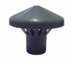 Зонт вентиляционный ПП канализационный DN 50 (1,8) серый МультиМирПласт