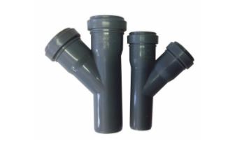 Тройник 45° ПП канализационный DN 32 х 32 (1,8) серый МультиМирПласт