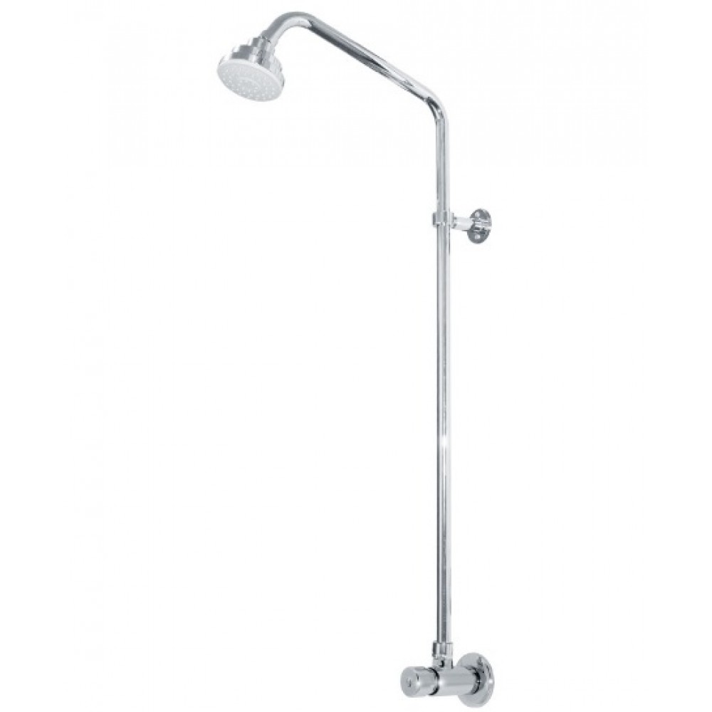 Кран Varion порционно-нажимной для душа (горизотальный) с жесткой стойкой