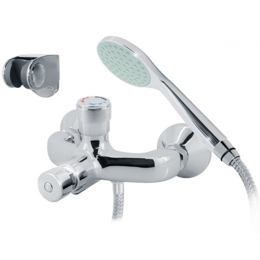 Смеситель Varion порционно-нажимной для душа (горизотальный) с жесткой стойкой