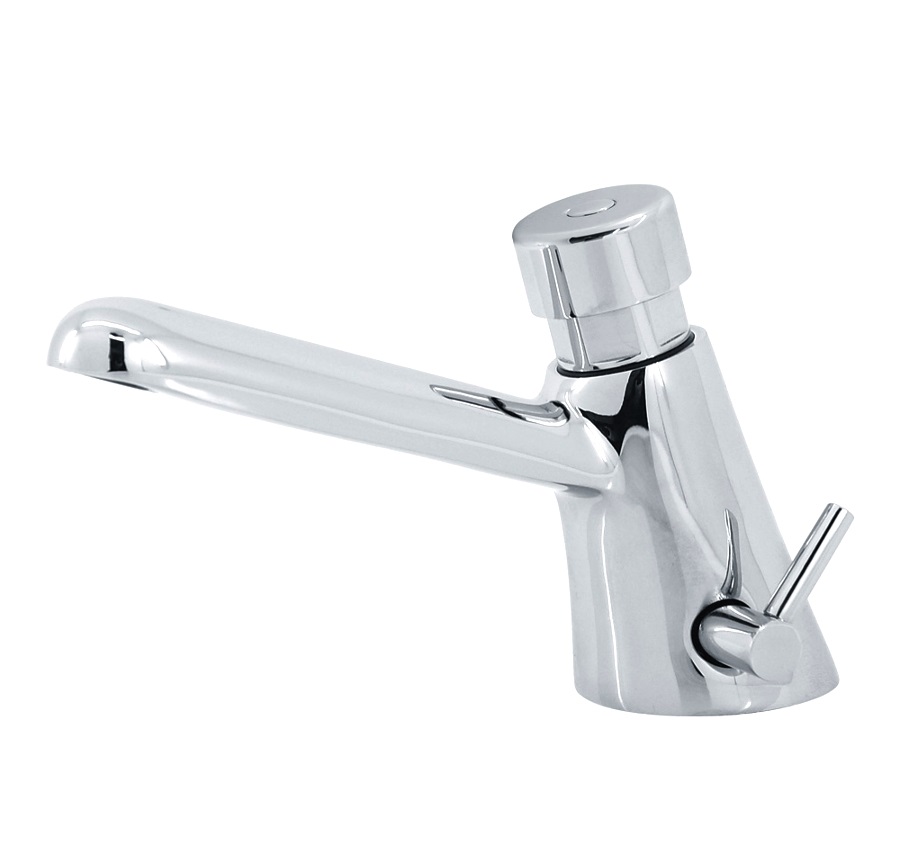 Смеситель Varion порционно-нажимной для раковины с регулировкой времени срабатывания