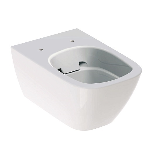Подвесной унитаз Geberit Smyle Square, закрытая форма, Rimfree, T=54см, цвет Белый