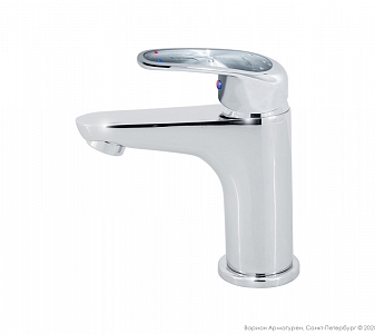Смеситель Varion для раковины MINI KARAT Серебро (картридж d35)