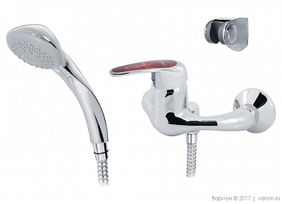 Смеситель Varion для душа Next Karat Красный (картридж d35)
