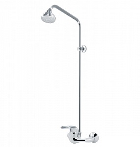 Смеситель Varion для душа Next KARAT Серебро с жесткой стойкой 