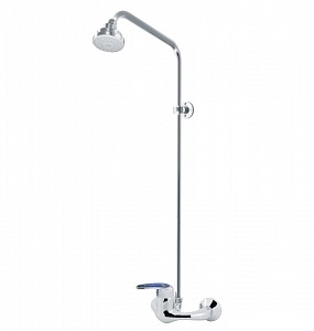 Смеситель Varion для душа Next KARAT Синий с жесткой стойкой 