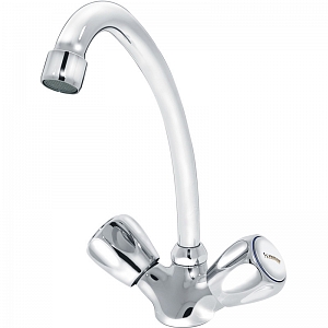 Смеситель Varion для кухонной мойки Парма с U-образным изливом керамика