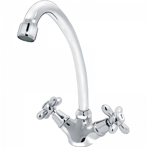 Смеситель Varion для кухонной мойки Ретро с U-образным изливом 