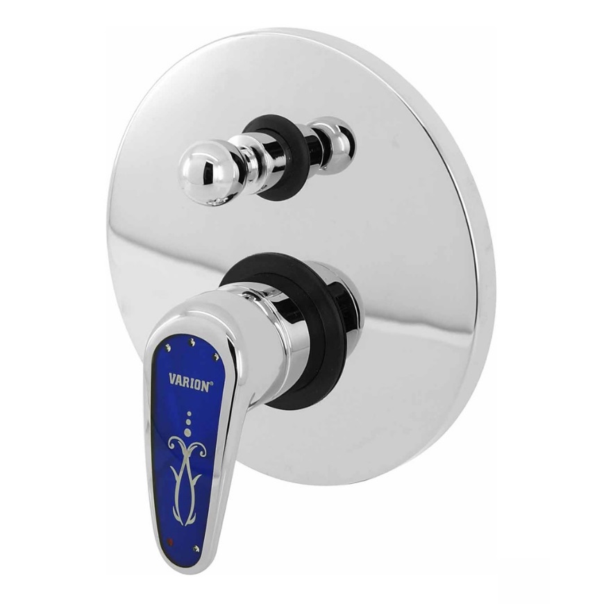 Смеситель Varion для душа KARAT синий с переключателем для скрытого монтажа (картридж d35)