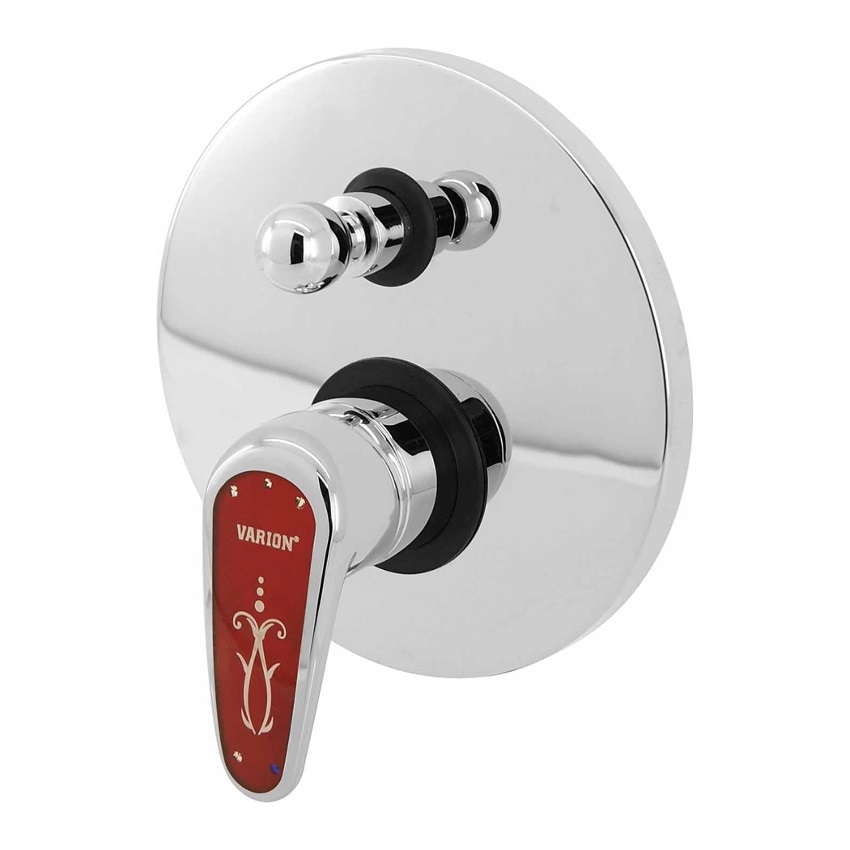 Смеситель Varion для душа KARAT красный с переключателем для скрытого монтажа (картридж d35)