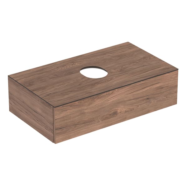 Шкафчик для раковины Geberit VariForm, с одним выдвижным ящиком 90× 23.5×51 см, древесная струтктура