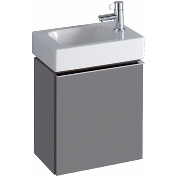 Шкафчик для раковины Geberit iCon с одной дверью, 37×42×28 см, платиновый