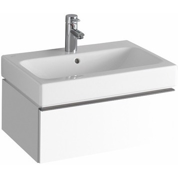 Шкафчик для раковины Geberit iCon с одним выдвижным ящиком, 59,5×24×47,7 см, платиновый