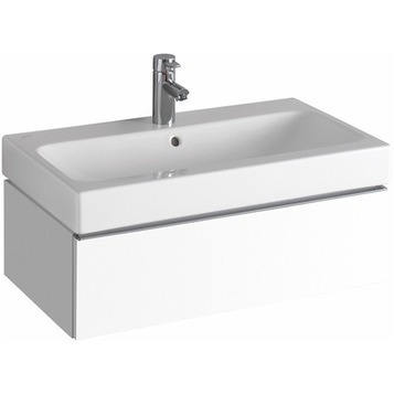 Шкафчик для раковины Geberit iCon с одним выдвижным ящиком, 74×24×47,7 см, белый