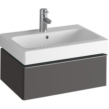 Шкафчик для раковины Geberit iCon с одним выдвижным ящиком, 59,5×24×47,7 см, темно-серый