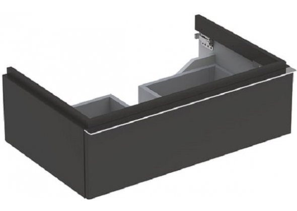 Шкафчик для раковины Geberit iCon с одним выдвижным ящиком, 74×24×47,7 см, древесная структура