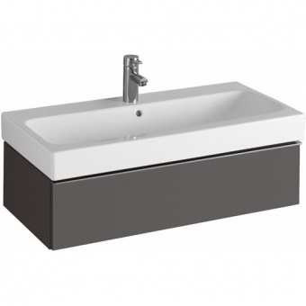 Шкафчик для раковины Geberit iCon с одним выдвижным ящиком, 89×24×47,7 см, древесная стурктура