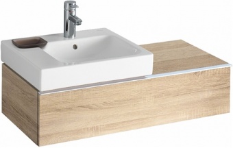 Шкафчик для раковины Geberit iCon с одним выдвижным ящиком, 89×24×47,7 см, древесная стурктура