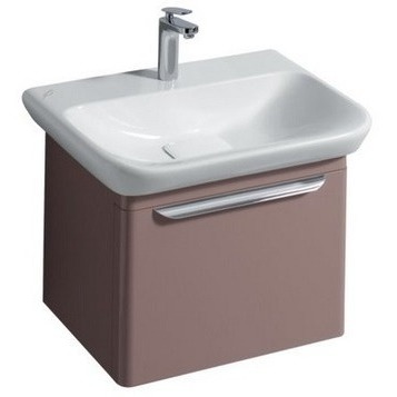 Шкаф для раковины Geberit myDay, с выдвижным ящиком, 54×41×43 см, цвет какао с молоком