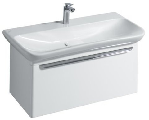 Шкаф для раковины Geberit myDay, с одним выдвижным ящиком, 88×41×43 см, белый