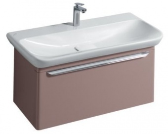 Шкаф для раковины Geberit myDay, с одним выдвижным ящиком, 88×41×43 см, цвет какао с молоком