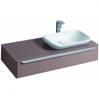 Шкаф для встраиваемой раковины Geberit myDay, с выдвижным ящиком, 115×20×54,5 см, какао с молоком