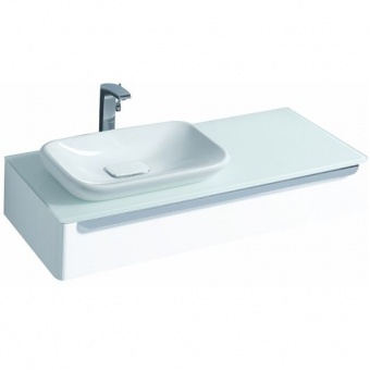 Шкаф для встраиваемой раковины Geberit myDay, с выдвижным ящиком, 115×20×54,5 см, белый