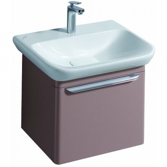 Шкафчик для раковины Geberit myDay, с выдвижным ящиком, 49,5×41×43 см, цвет какао с молоком