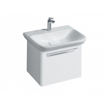 Шкафчик для раковины Geberit myDay, с выдвижным ящиком, 54×41×43 см, белый