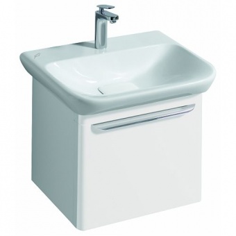 Шкафчик для раковины Geberit myDay, с выдвижным ящиком, 49,5×41×43 см, белый