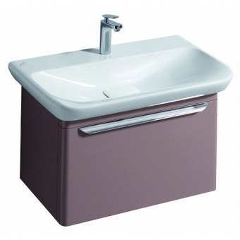 Шкафчик для раковины Geberit myDay, с выдвижным ящиком, 68×41×43 см, цвет какао с молоком