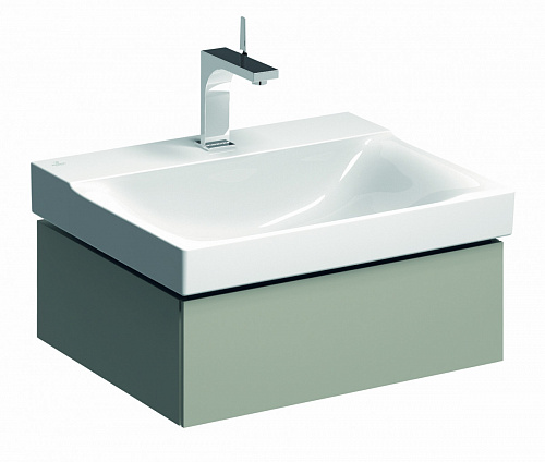 Шкафчик для раковины Geberit Xeno², с одним выдвижным ящиком, 58×22×46,2 см, серый 