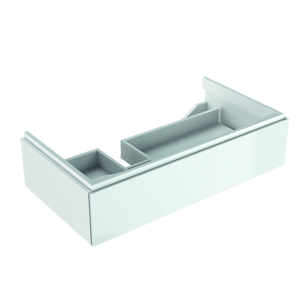 Шкафчик для раковины Geberit Xeno², с полкой и одним выдвижным ящиком, 88×22×46,2 см, белый