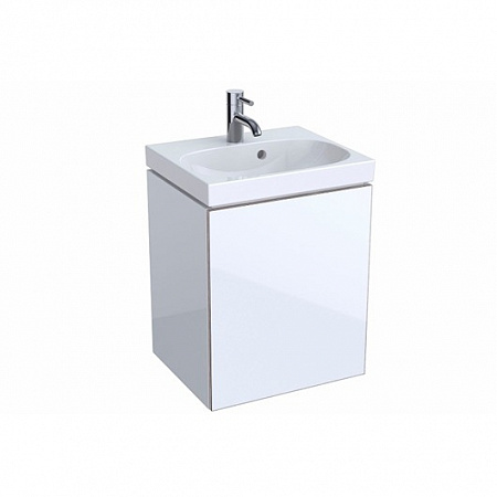 Шкафчик для раковины Geberit Acanto, с одной дверью и сифоном, 44,5×53,5×37 см, белый