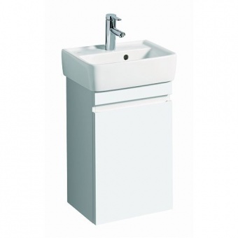 Шкафчик для раковины Geberit Renova Plan, с одной дверью, 39,4×58,6×29 см, белый
