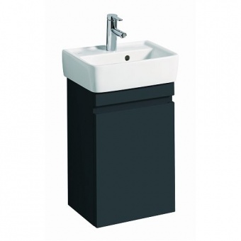 Шкафчик для раковины Geberit Renova Plan, с одной дверью, 39,4×58,6×29 см, темно-серый