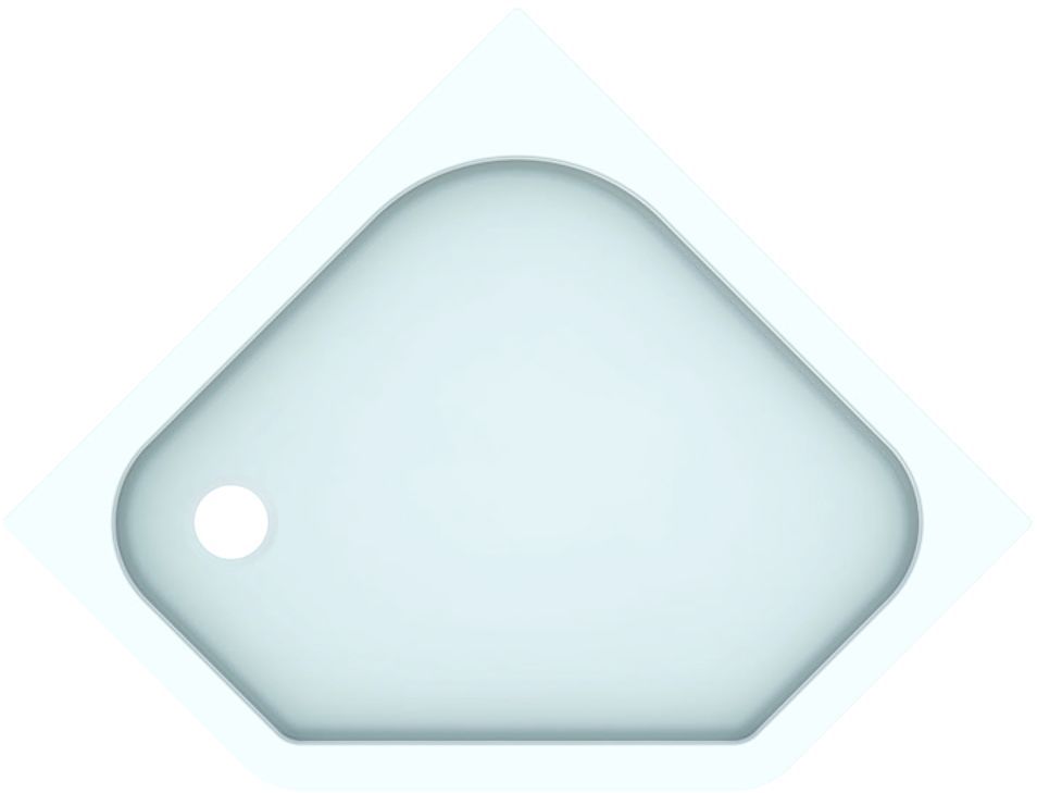 Поддон пятиугольный душевой Geberit Renova, 90x90 см