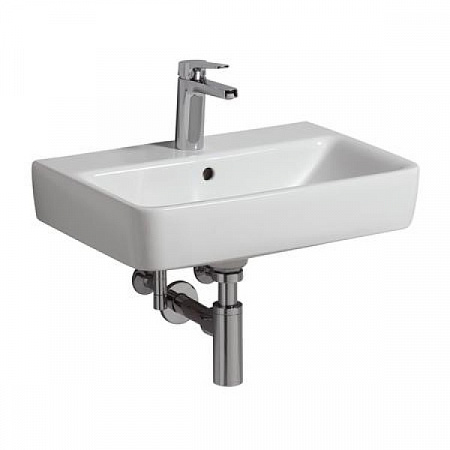 Раковина Geberit Renova Compact, 55×37 см, белая