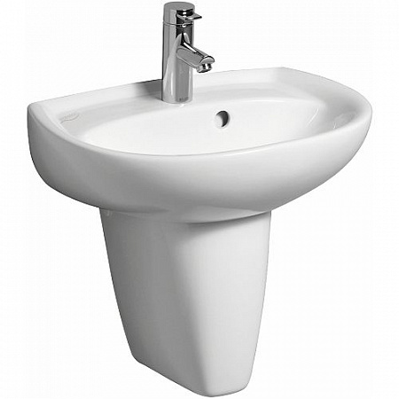 Раковина Geberit Renova, перелив на виду, 50×17,5×38 см, белая