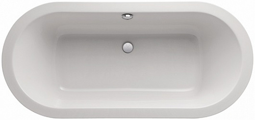 Ванна акриловая Geberit ТAWA, овальная, слив посередине, 180x85 см, белая