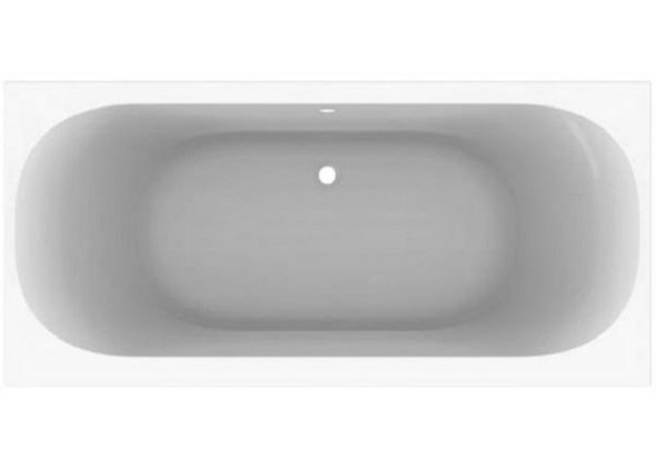 Ванна акриловая Geberit Soana, прямоугольная, слив посередине, 190x90 см, белая