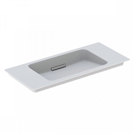Встраиваемая раковина Geberit ONE, прямоугольной формы, 90 см, белый блестящий