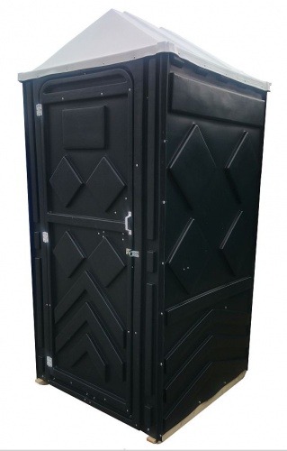 Мобильная туалетная кабина "Рециклинг" в разборе черная