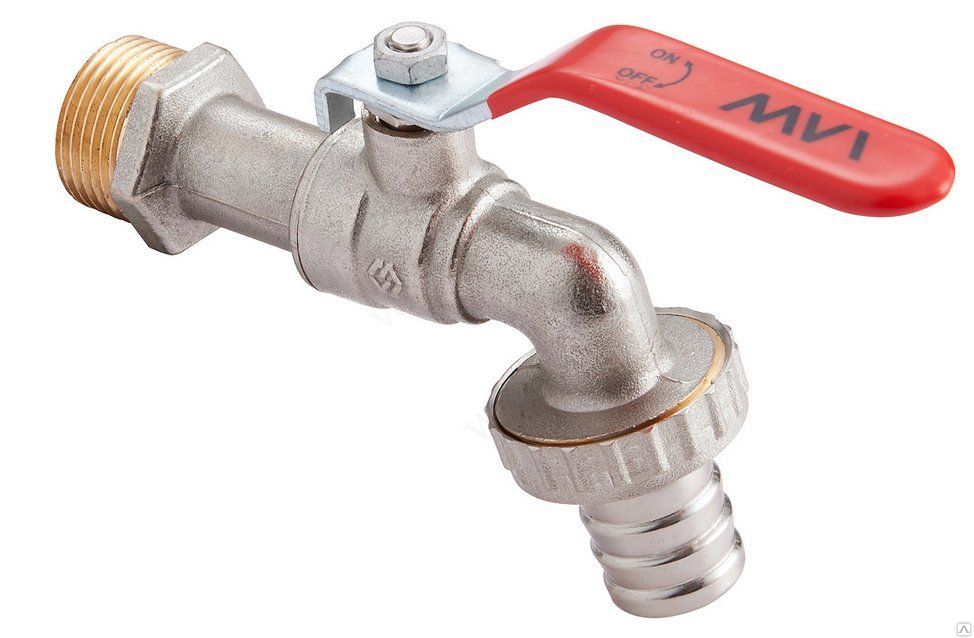 Кран шаровый латунный водоразборный DN 1/2" PN 16 MVI