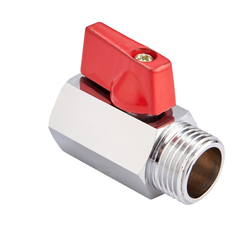 Кран шаровый мини, гайка штуцер DN 1/2" PN 16 MVI 