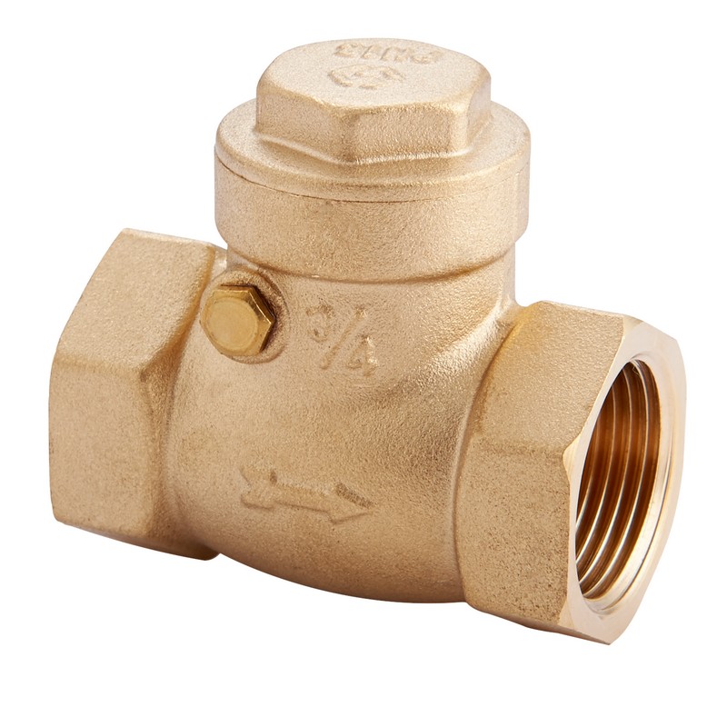 Горизонтальный латунный обратный клапан DN 1/2" PN 16 MVI