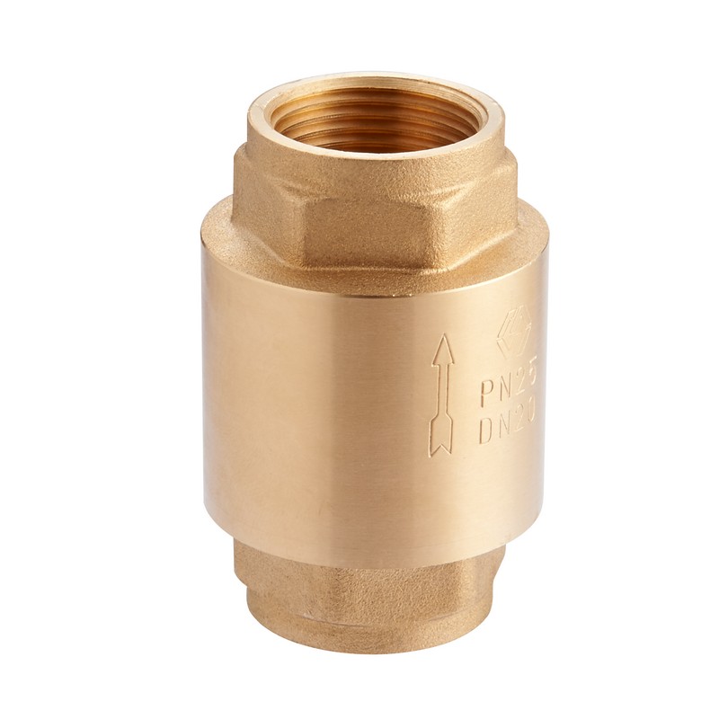 Обратный клапан усиленный с латунным сердечником DN 1/2" PN 25 MVI