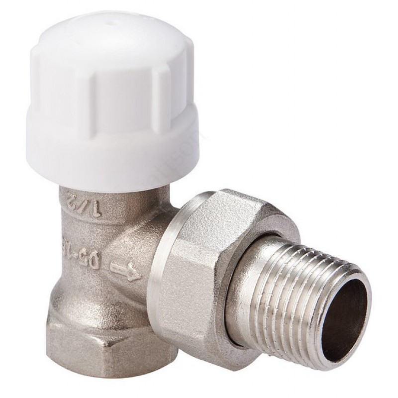 Клапан термостатический угловой DN 1/2" PN 10 MVI серия TR