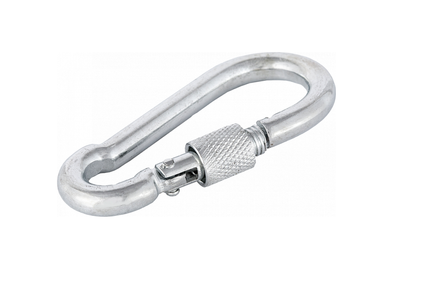 Карабин пожарный с фиксатором DIN 5299D  4 мм