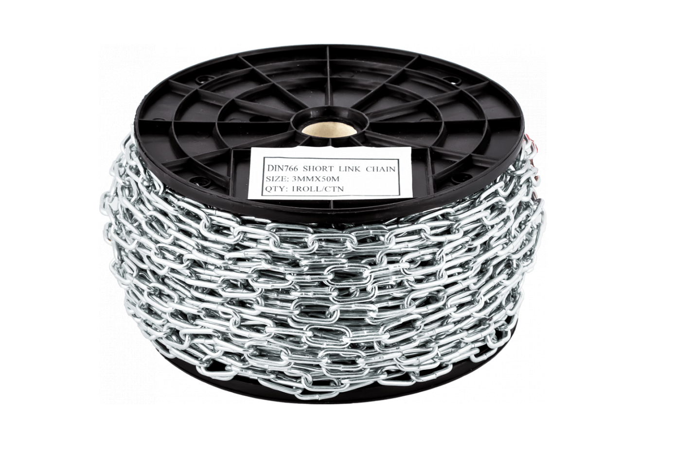 DIN 766 цепь короткозвенная  3 мм (50 м)